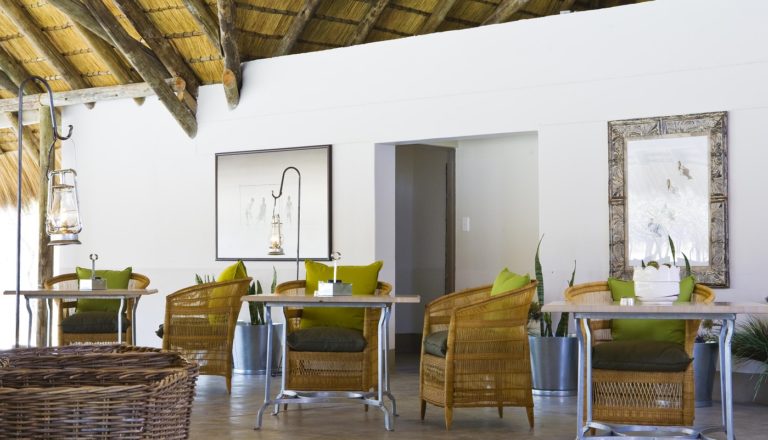 Mushara Bush Camp Indoor Dining Area