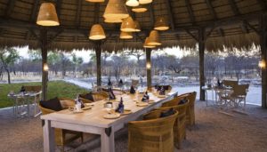 Mushara Bush Camp Outside Dining Area in Etosha National Park