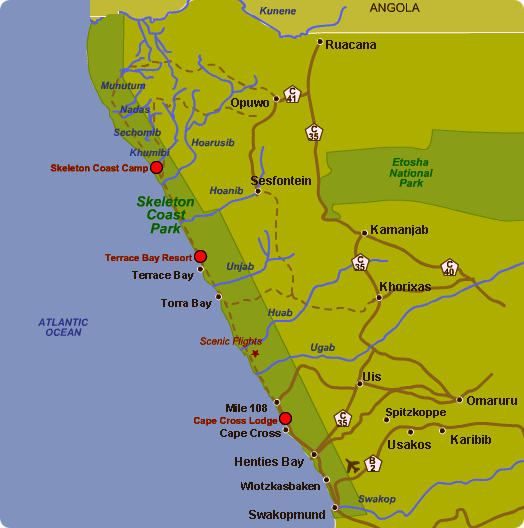 Skeleton Coast Map